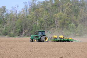 green tractor